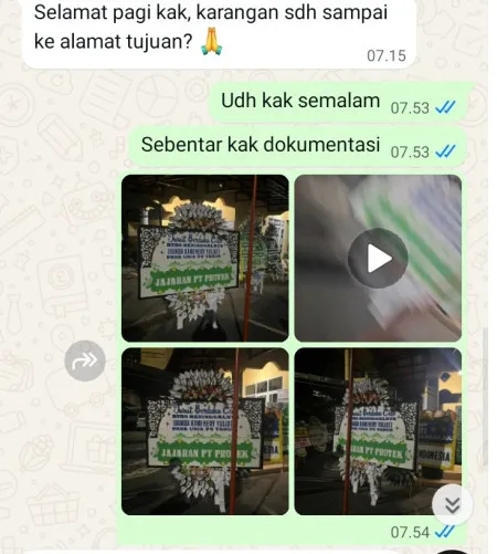 Pengiriman Papan Bunga Selamat Tangkisan Bayan